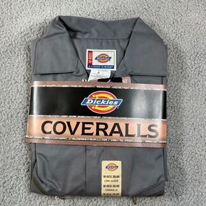 Dickies Coveralls Gray M-Regular 38/40 Long Sleeve‎ Workwear Made in China NWT